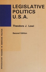 Cover of: Legislative politics U.S.A.
