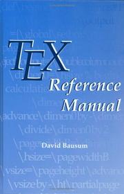 Cover of: TeX reference manual by David Bausum