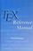 Cover of: TeX reference manual