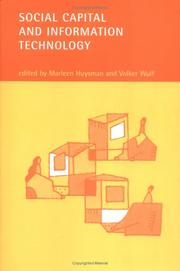 Cover of: Social Capital and Information Technology by Marleen Huysman, Volker Wulf