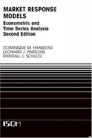 Cover of: Market response models | Dominique M. Hanssens
