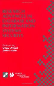 Cover of: Research Advances in Database and Information Systems Security (IFIP International Federation for Information Processing) | 
