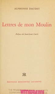 Cover of: Lettres de mon moulin.