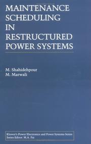Cover of: Maintenance Scheduling in Restructured Power Systems (Power Electronics and Power Systems)