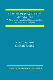 Common waveform analysis by Y. Wei, Yuchuan Wei, Qishan Zhang