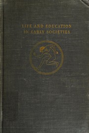 Cover of: Life and education in early societies