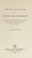 Cover of: The life and letters of James Macpherson