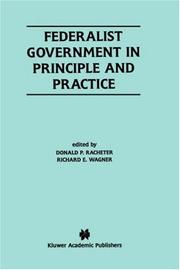 Cover of: Federalist Government in Principle and Practice