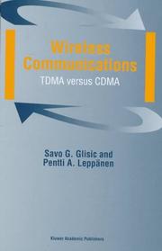 Cover of: Wireless communications: TDMA versus CDMA