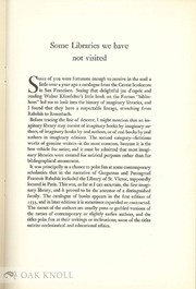 Cover of: Some libraries we have not visited: a paper read at the Rounce & Coffin Club, August 26, 1947