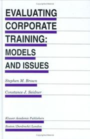 Cover of: Evaluating Corporate Training: Models and Issues (Evaluation in Education and Human Services)