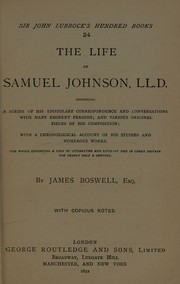 Cover of: The Life of Samuel Johnson, L.L.D.