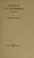 Cover of: The Life of S. T. Coleridge