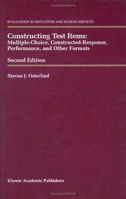 Cover of: Constructing test items by Steven J. Osterlind