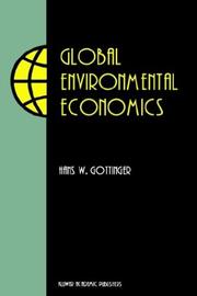 Cover of: Global environmental economics