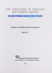Cover of: The Literature of Theology and Church History