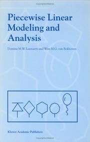 Cover of: Piecewise linear modeling and analysis by Domine M. W. Leenaerts