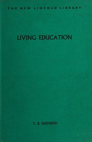 Front cover of Living education by Thomas Boswell Shepherd
