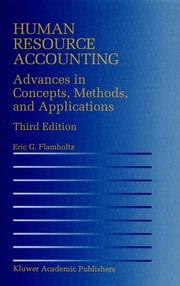 Cover of: Human Resource Accounting: Advances in Concepts, Methods and Applications
