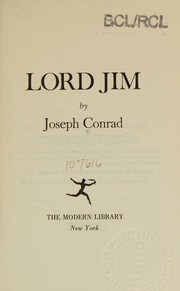 Cover of: Lord Jim