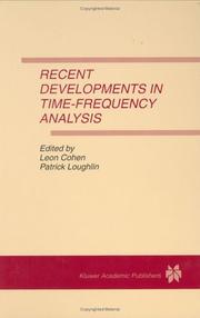 Cover of: Recent developments in time-frequency analysis