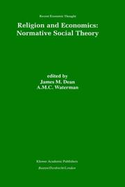 Cover of: Religion and economics: normative social theory