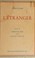 Cover of: L'étranger