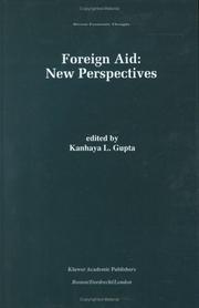 Cover of: Foreign aid: new perspectives