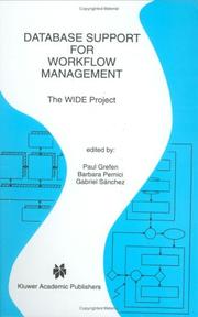 Cover of: Database Support for Workflow Management | 