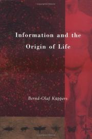 Cover of: Information and the origin of life