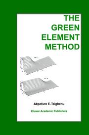 Cover of: The green element method by Akpofure E. Taigbenu