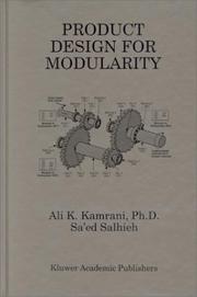Cover of: Product Design for Modularity | Ali K. Kamrani