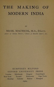 Cover of: The making of modern India