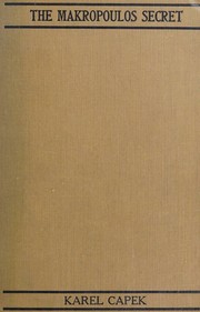 Cover of: The Makropoulos secret.