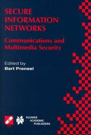 Cover of: Secure Information Networks by Bart Preneel