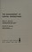 Cover of: The management of capital expenditures