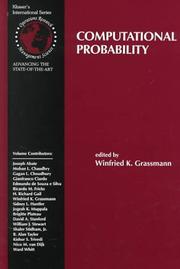 Cover of: Computational Probability by Winfried K. Grassmann