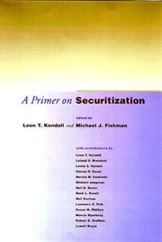 Cover of: A Primer on securitization