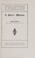Cover of: A Man's Woman (Complete Works of Frank Norris) *Limited Edition*