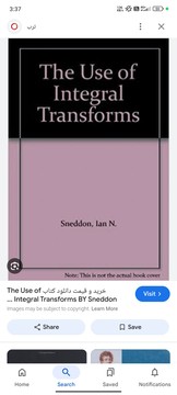 Cover of: The use of integral transforms