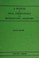Cover of: A manual of oral embryology and microscopic anatomy