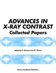 Cover of: Advances in X-Ray Contrast: Collected Papers