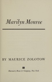 Cover of: Marilyn Monroe