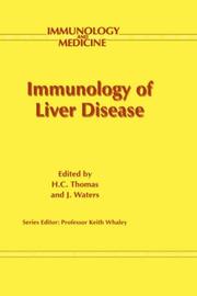 Cover of: Immunology of liver disease