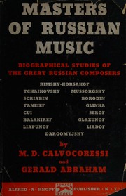 Cover of: Masters of Russian music