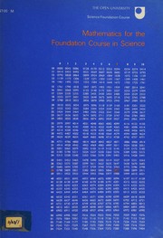 Cover of: Mathematics for the foundation course in science by Roy Knight, Roy Knight