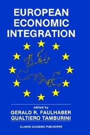 Cover of: European economic integration: the role of technology