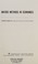 Cover of: Matrix methods in economics