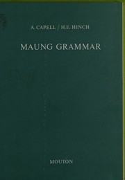 Cover of: Maung grammar: texts and vocabulary