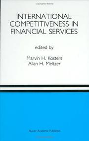 Cover of: International competitiveness in financial services: a special issue of the Journal of financial services research